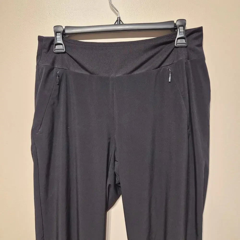 Athleta Lined Soho Jogger Black 8 Tall with Zip Pockets - Picture 2 of 6
